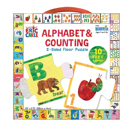 Briarpatch The World of Eric Carle Alphabet + Counting 2-Sided Floor Puzzle 33835